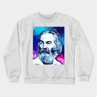 Walt Whitman Snowy Portrait | Walt Whitman Artwork 5 Crewneck Sweatshirt